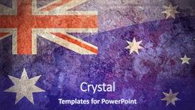  Presentation with australia - Amazing slides having grunge flag of australia backdrop and a violet colored foreground