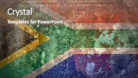  Presentation with history - Cool new PPT theme with old bad history - grunge flag of south africa backdrop and a  colored foreground