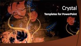  Presentation with floral - Audience pleasing presentation design consisting of  backdrop and a  colored foreground