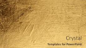  Presentation with gold glitter - PPT theme having grunge-gold-and-bronze-glitter background and a yellow colored foreground