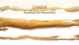  Presentation with ink blot - Slide deck enhanced with grunge-gold-ink-color-smear background and a  colored foreground