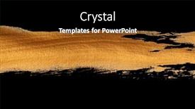  Presentation with ink blot - Slides consisting of grunge-gold-ink-color-smear background and a black colored foreground