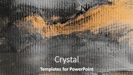  Presentation with abstract gold black - Presentation design having grunge-grain-oil-and-acrylic background and a gray colored foreground