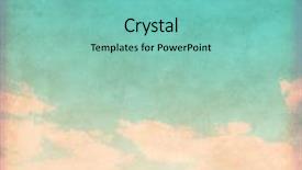  Presentation with blue sky - Audience pleasing slides consisting of grunge image of blue sky with clouds backdrop and a seafoam green colored foreground