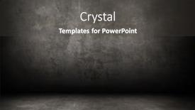  Presentation with concrete wall grunge concrete - Beautiful slide deck featuring grunge-interior-room-with-concrete backdrop and a dark gray colored foreground