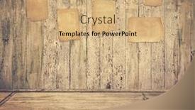  Presentation with old papers - PPT theme featuring grunge-interior-with-old-papers background and a coral colored foreground