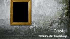  Presentation with gold frame - Colorful presentation enhanced with grunge interior with vintage gold backdrop and a dark gray colored foreground