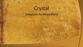  Presentation with leather - Cool new slides with grunge leather background backdrop and a gold colored foreground