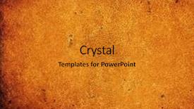  Presentation with leather - PPT theme with grunge leather background background and a gold colored foreground