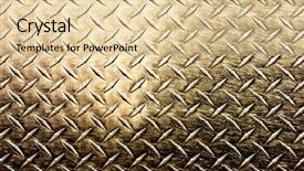  Presentation with diamond plate - Theme consisting of grunge looking diamond steel plate background and a lemonade colored foreground