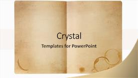  Presentation with manila - Audience pleasing slide set consisting of grunge manila folder open backdrop and a lemonade colored foreground