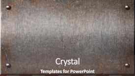  Presentation with diamond plate - PPT layouts featuring grunge metal plate with white background and a dark gray colored foreground
