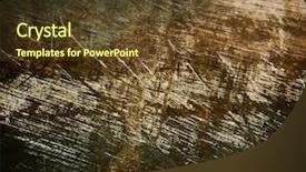  Presentation with heavy metal - PPT layouts consisting of grunge metal background and a tawny brown colored foreground