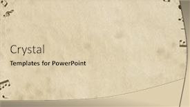  Presentation with old music - Presentation theme having grunge-musical-background-old-paper background and a lemonade colored foreground