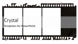  Presentation with film negative - Amazing slides having grunge negative film backdrop and a white colored foreground