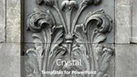  Presentation with grunge flower - PPT layouts having grunge-old-stone-wall background and a gray colored foreground