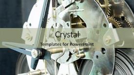  Presentation with vintage clock - Presentation with grunge-old-vintage-clock background and a mint green colored foreground