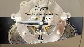  Presentation with vintage clock - Colorful presentation theme enhanced with grunge old vintage clock backdrop and a mint green colored foreground