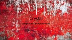  Presentation with paint huffing - Colorful slides enhanced with grunge paint on metal background backdrop and a red colored foreground