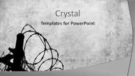  Presentation with parchment - Cool new slide deck with grunge-parchment-with-barbed-wire backdrop and a light gray colored foreground