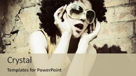  Presentation with art - Slides enhanced with grunge party - fashion art photo the beautiful background and a soft green colored foreground