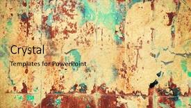  Presentation with posters - Presentation theme having grunge posters background and a yellow colored foreground