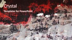  Presentation with black and red - Audience pleasing presentation design consisting of grunge red and black aged backdrop and a wine colored foreground