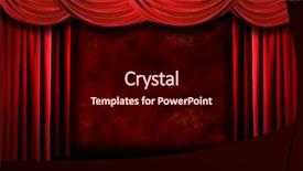  Presentation with red stage curtain - Theme with grunge red stage theater drapes background and a wine colored foreground