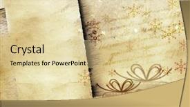  Presentation with retro - Amazing presentation theme having grunge retro christmas background with copy space backdrop and a lemonade colored foreground