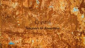  Presentation with metal corrosion - Presentation design featuring grunge-rusted-metal-texture-rusty background and a gold colored foreground