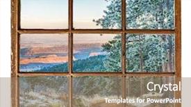  Presentation with colorado - Theme with grunge sash window with dirty background and a coral colored foreground