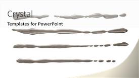  Presentation with ink blot - Presentation design enhanced with grunge-silver-ink-color-smear background and a white colored foreground