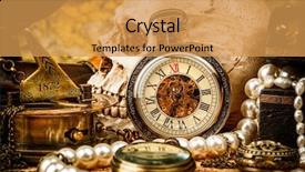  Presentation with ancient map - Colorful theme enhanced with grunge still life vintage items backdrop and a yellow colored foreground