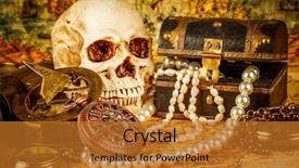  Presentation with ancient map - Slides consisting of grunge still life vintage items background and a gold colored foreground