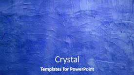  Presentation with wall paint - Cool new PPT layouts with grunge-texture-background-abstract-wall backdrop and a cobalt blue colored foreground