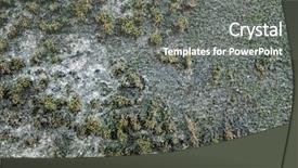  Presentation with texture - Amazing slide deck having grunge texture of dirty cement backdrop and a gray colored foreground
