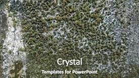  Presentation with grungy white concrete wall - Slide deck featuring grunge texture of dirty cement background and a tawny brown colored foreground