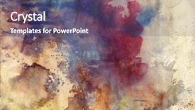  Presentation with paint splatter - Audience pleasing slide deck consisting of grunge texture with paint splatter backdrop and a violet colored foreground