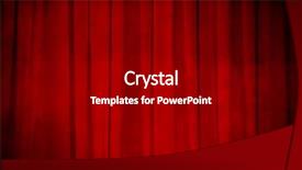  Presentation with theater curtain - PPT layouts enhanced with grunge theater red curtain background background and a black colored foreground
