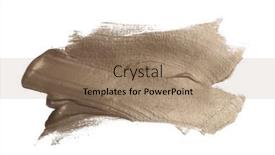  Presentation with ink blot - PPT layouts enhanced with grunge-torn-silver-beige-nacre background and a coral colored foreground