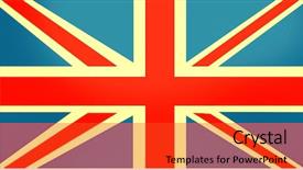  Presentation with union jack flag - Cool new PPT theme with grunge union jack or british backdrop and a  colored foreground