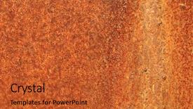  Presentation with brushed metal plate reflected - Theme featuring grunge vintage rusty metal plate background and a red colored foreground