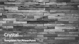  Presentation with old wood - Amazing slide deck having grunge vintage wood panels background backdrop and a gray colored foreground