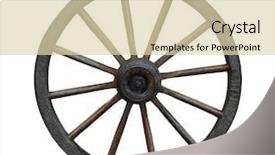  Presentation with wheel - Colorful presentation enhanced with grunge wagon wheel isolated backdrop and a lemonade colored foreground