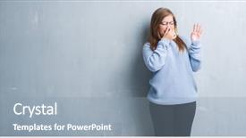  Presentation with young grey maine coon cat - Presentation featuring grunge wall wearing glasses smell background and a  colored foreground