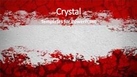  Presentation with splash - Audience pleasing presentation design consisting of grunge wall with splash space backdrop and a crimson colored foreground