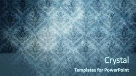  Presentation with pattern - Beautiful slide set featuring grunge wallpaper pattern backdrop and a ocean colored foreground