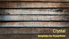  Presentation with wood panel - Presentation design with grunge wood texture background old panel background and a tawny brown colored foreground