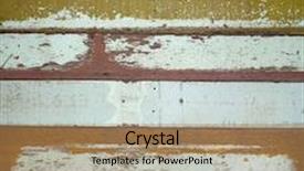  Presentation with wood panel - Slide deck enhanced with grunge wood texture background old panel background and a coral colored foreground