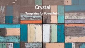  Presentation with wood panel - PPT theme enhanced with grunge wood texture background old panel background and a gray colored foreground